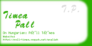 timea pall business card